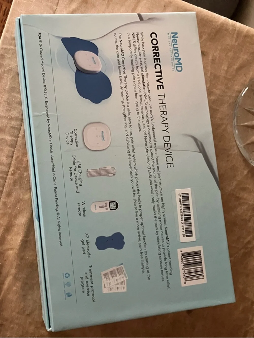 NWT-NeuroMD Back Pain Relief Corrective Therapy Device